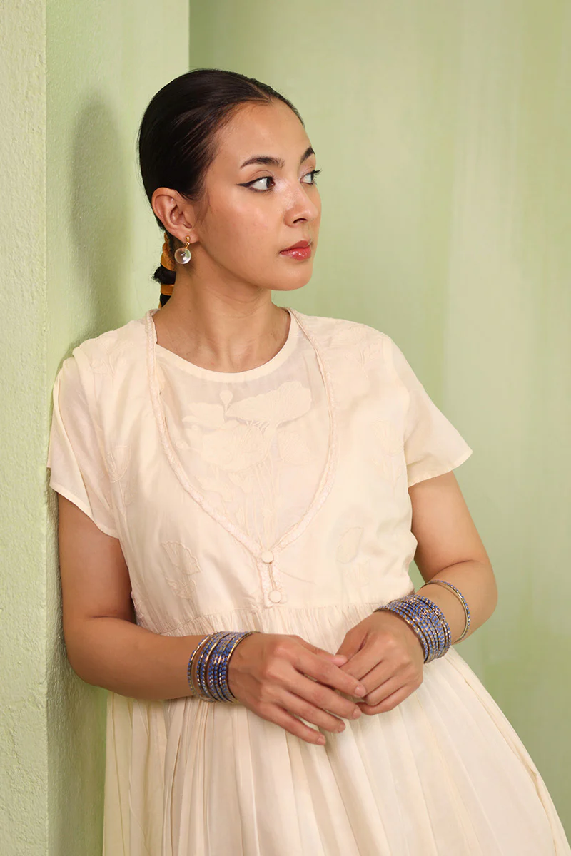 Nur-E-Gul Appliqued Dress - Image 2