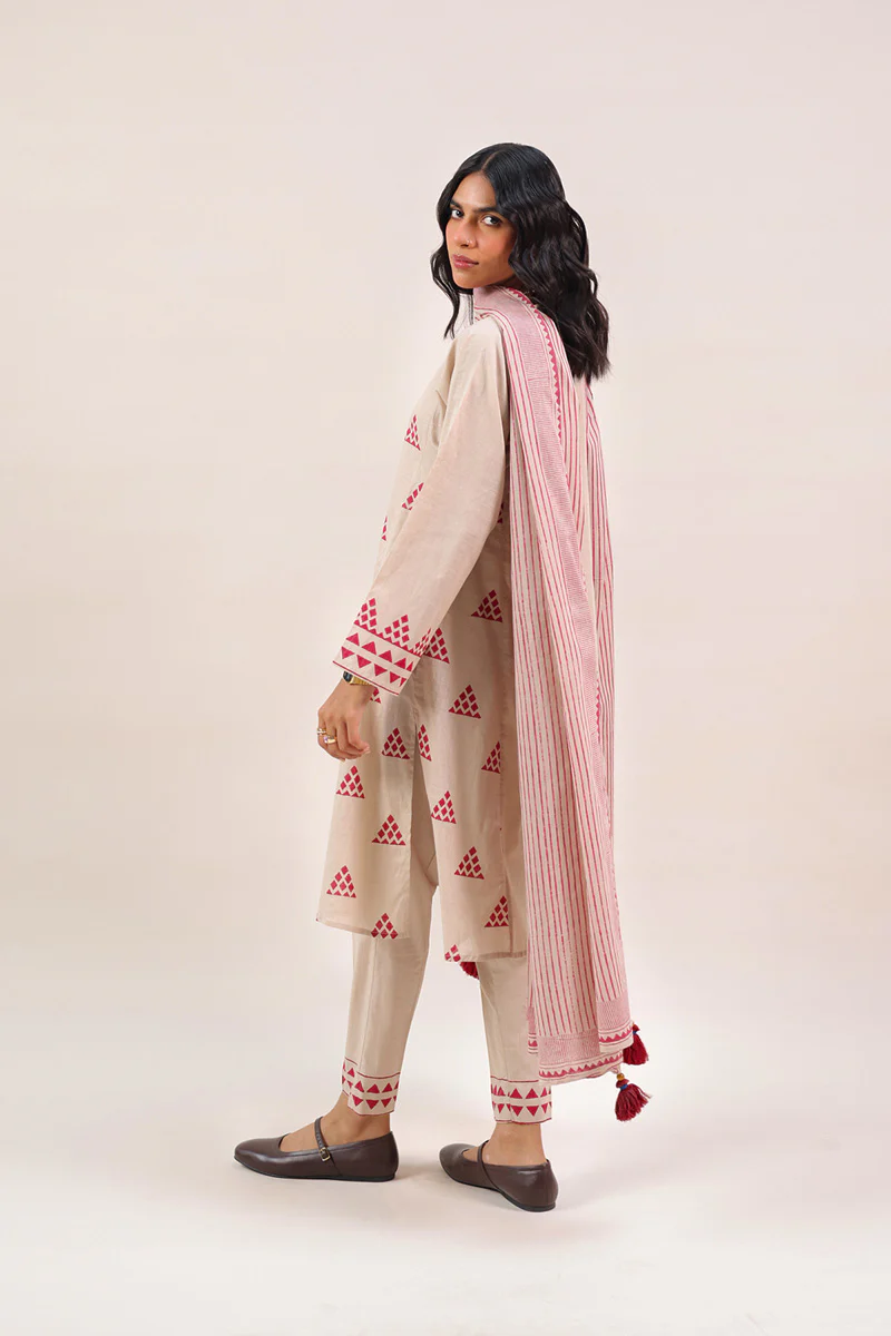 African Block-Printed 3 Piece Suit - Image 9