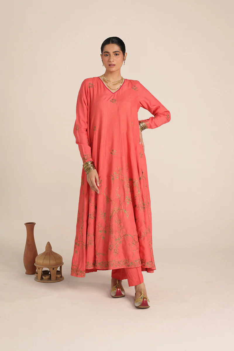 Hues of Red Gilded Flare Ensemble - Image 2