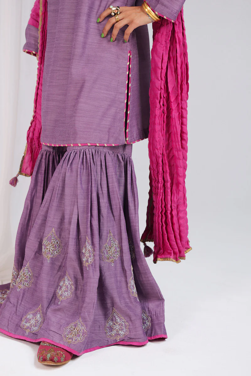 Shoukh Rang 3 Piece Gharara Set - Image 2