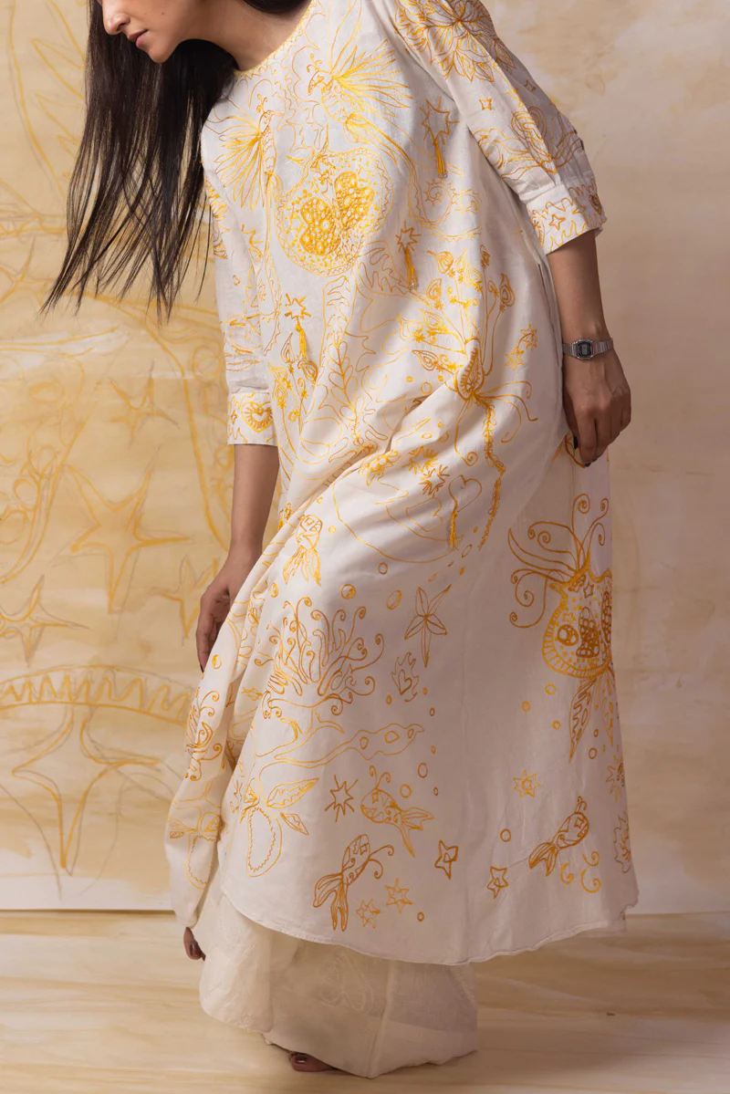 Starry Knots Aari-Embroidered Dress - Image 10