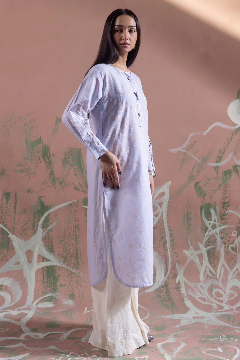 Ocean Whim Embroidered Kurta - Image 10