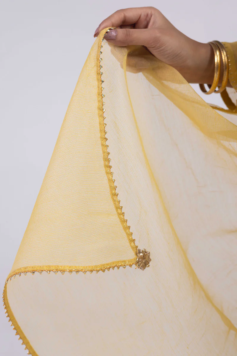 Zahra Hand-Embroidered Ensemble - Image 11