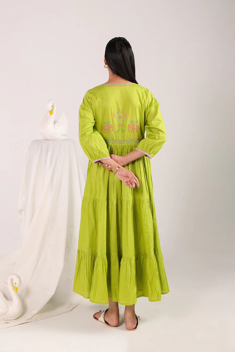 Kasuti Mashup Tiered Frock - Image 14