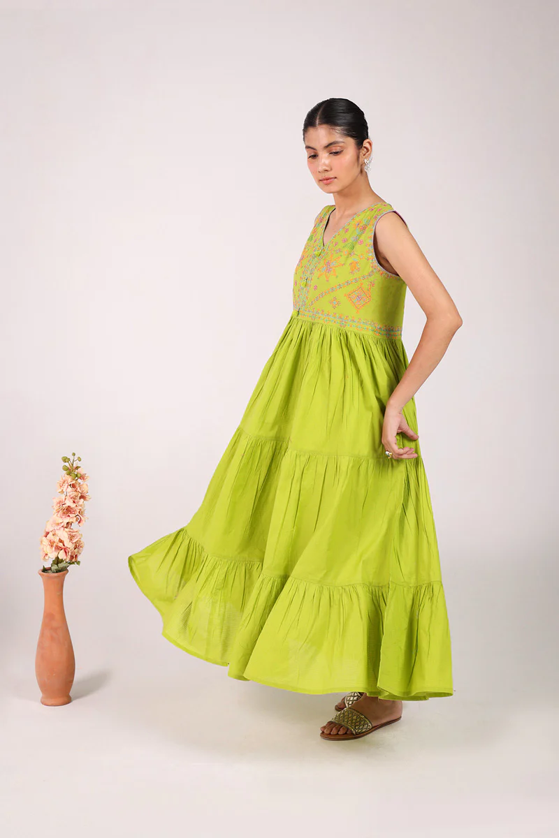 Kasuti Mashup Raqs Frock - Image 3