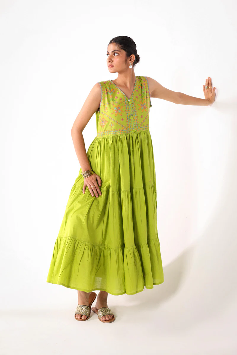 Kasuti Mashup Raqs Frock - Image 4