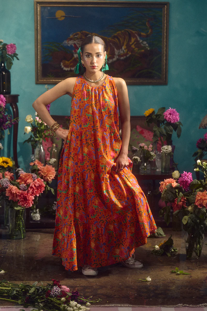 Techno Burst Tiered Dress - Image 15