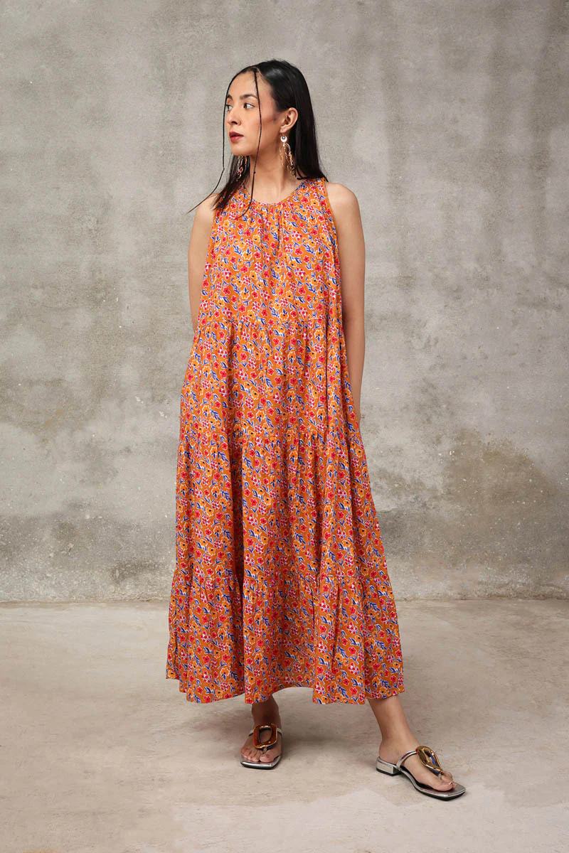 Techno Burst Tiered Dress - Image 5