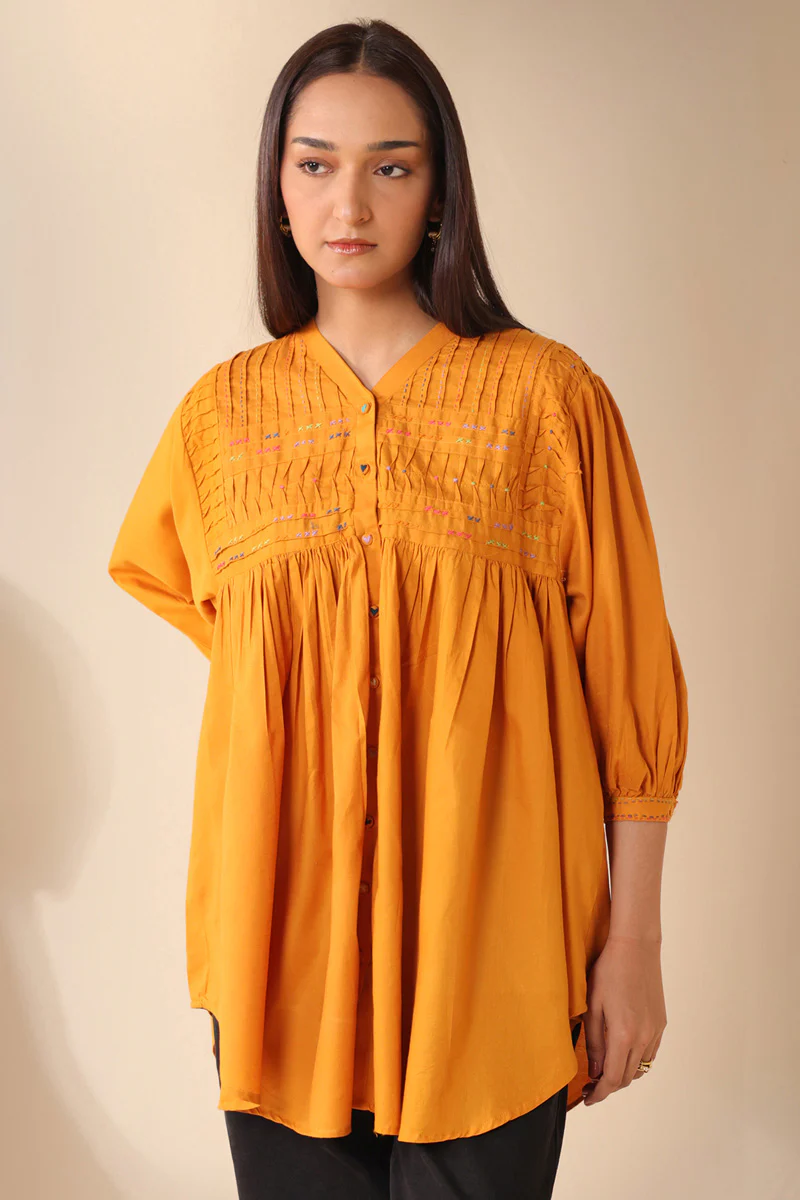 Color Waves Pleated Top - Image 5