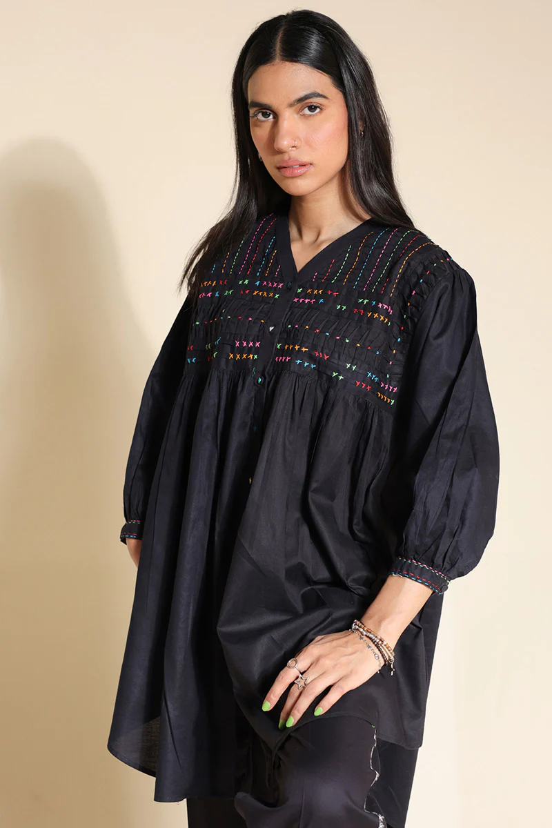 Color Waves Pleated Top - Image 6
