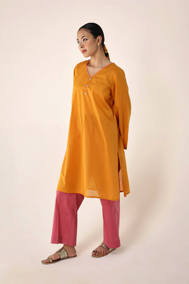 Gypsy Wonders Pure-Hued Kurta - Image 4