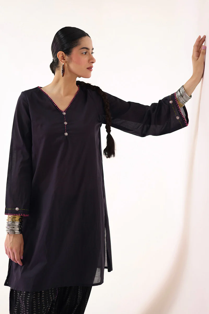 Gypsy Wonders Pure-Hued Kurta - Image 6