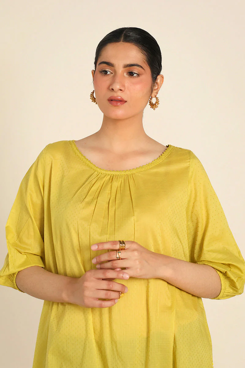 Solid Hued Seafoam Kurta - Image 11