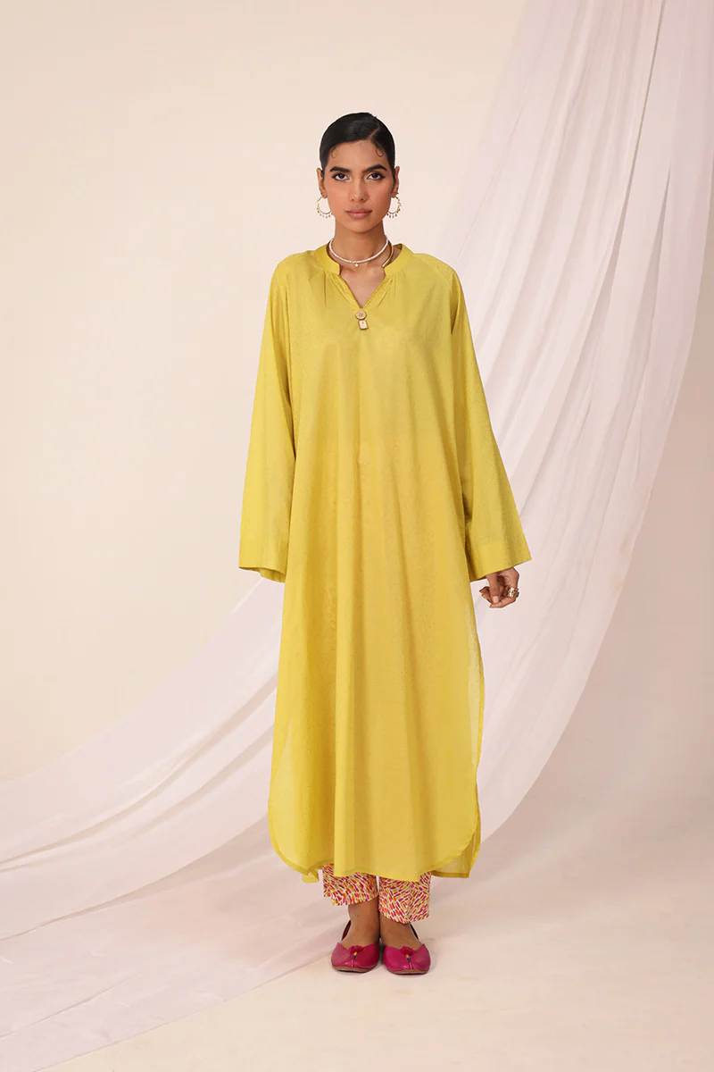 Solid Seafoam flow Kurta - Image 7