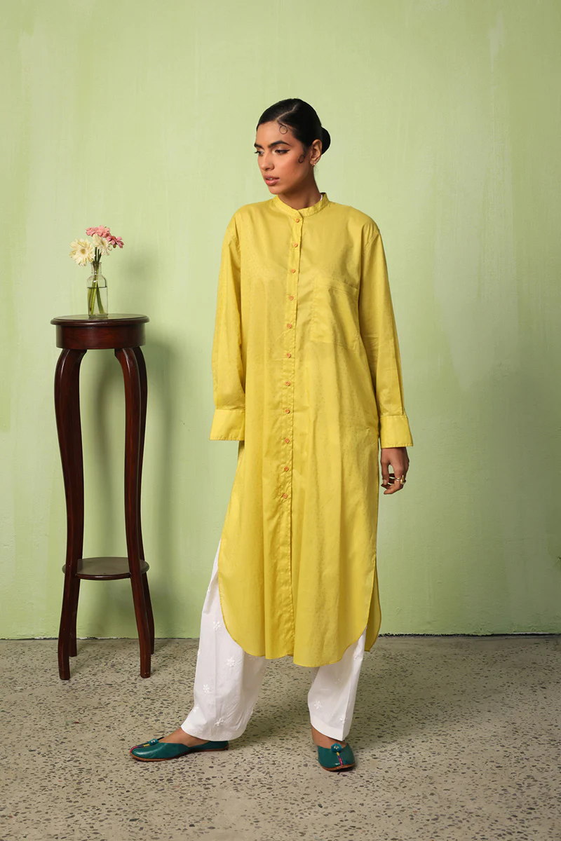 Dotted Sea foam kurta - Image 6