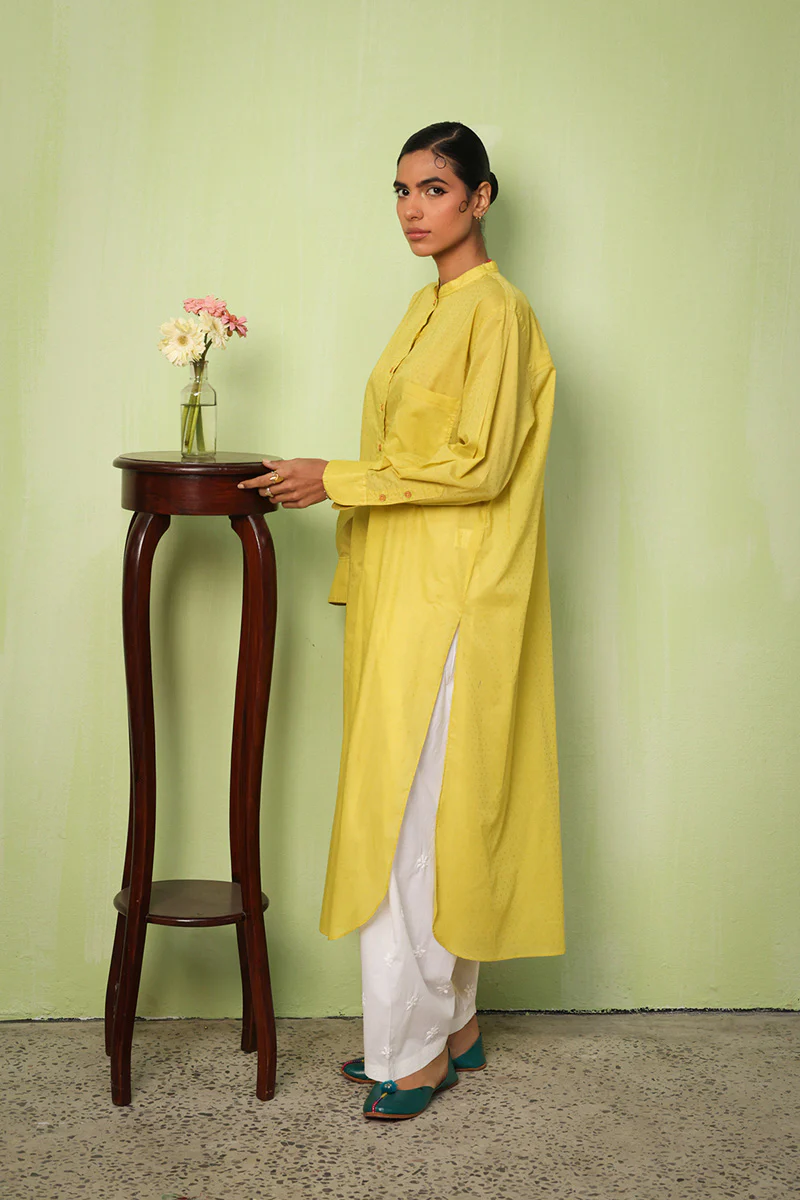 Dotted Sea foam kurta - Image 8