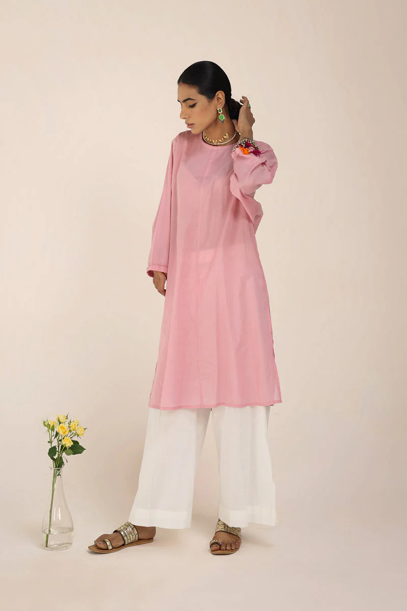 Sea Foam-Solid Kurta - Image 15