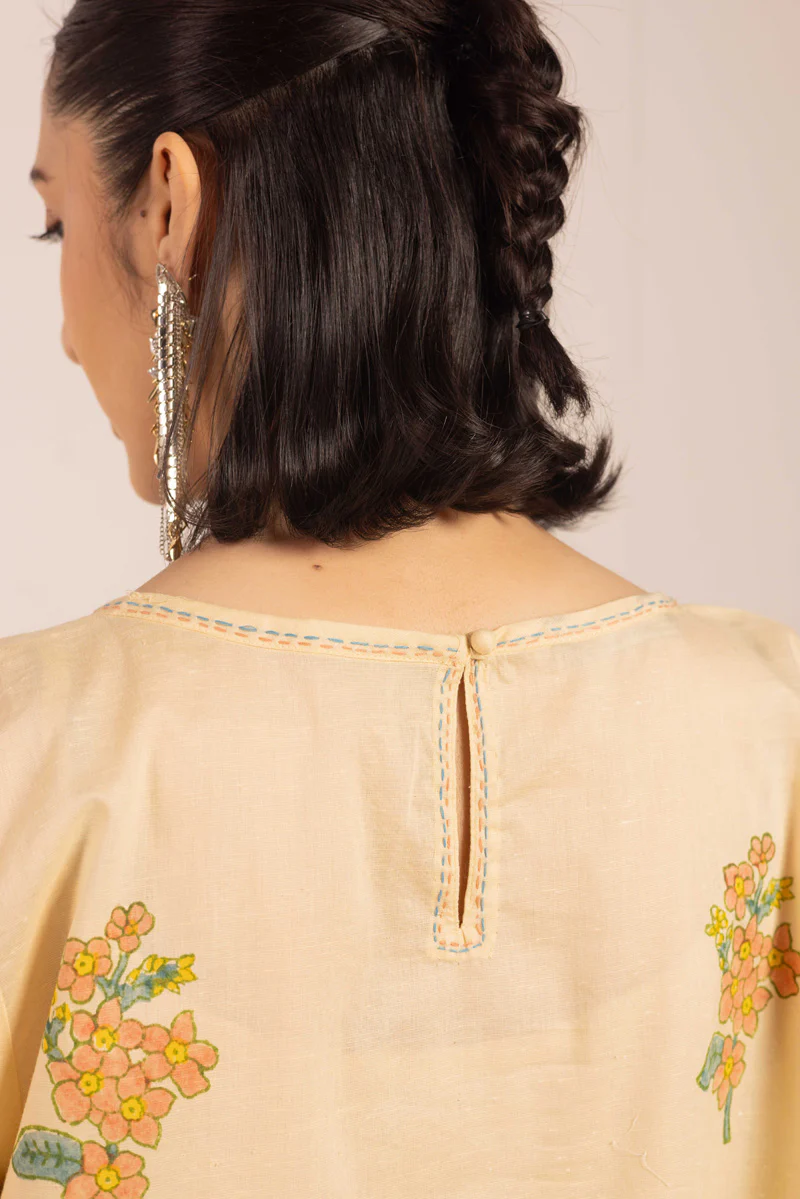 Chintz Whisper Block Poetry Kurta - Image 8