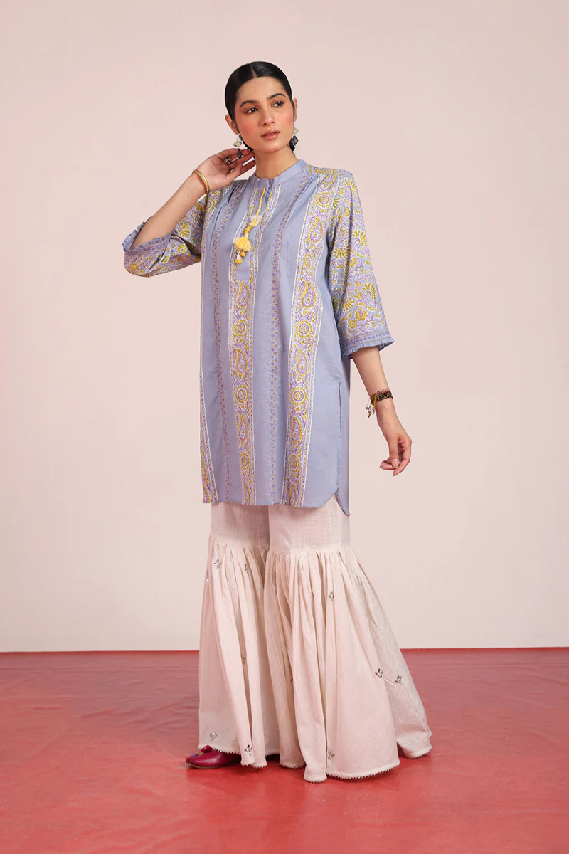 Artisanal Block Chintz Whisper Kurta - Image 2