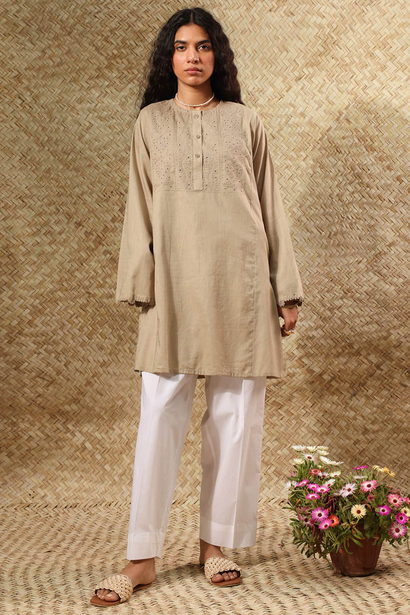 Embroidered Schiffli Shirt - Image 7