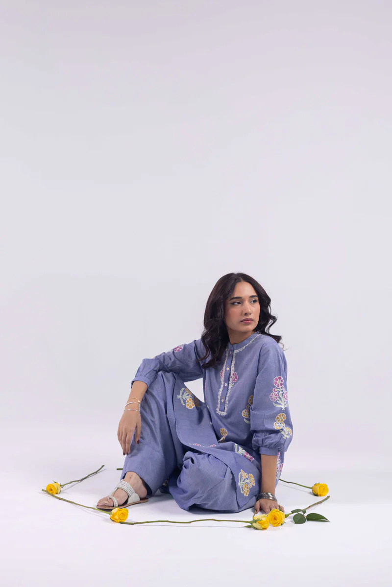 Mehak Blossom Block-Print Set - Image 6