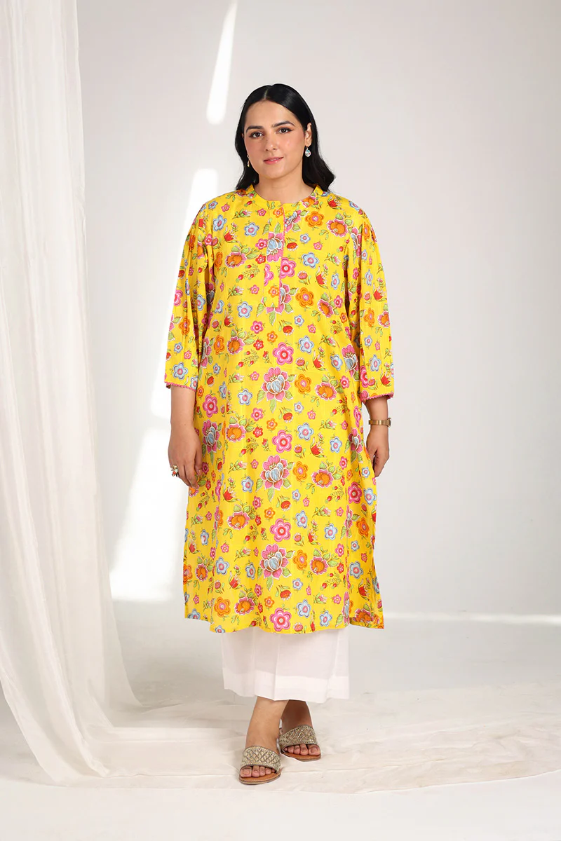 Floral Printed Dream Kurta - Image 5