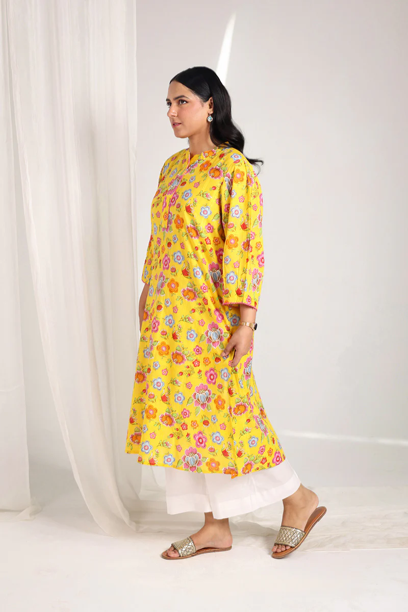 Floral Printed Dream Kurta - Image 7
