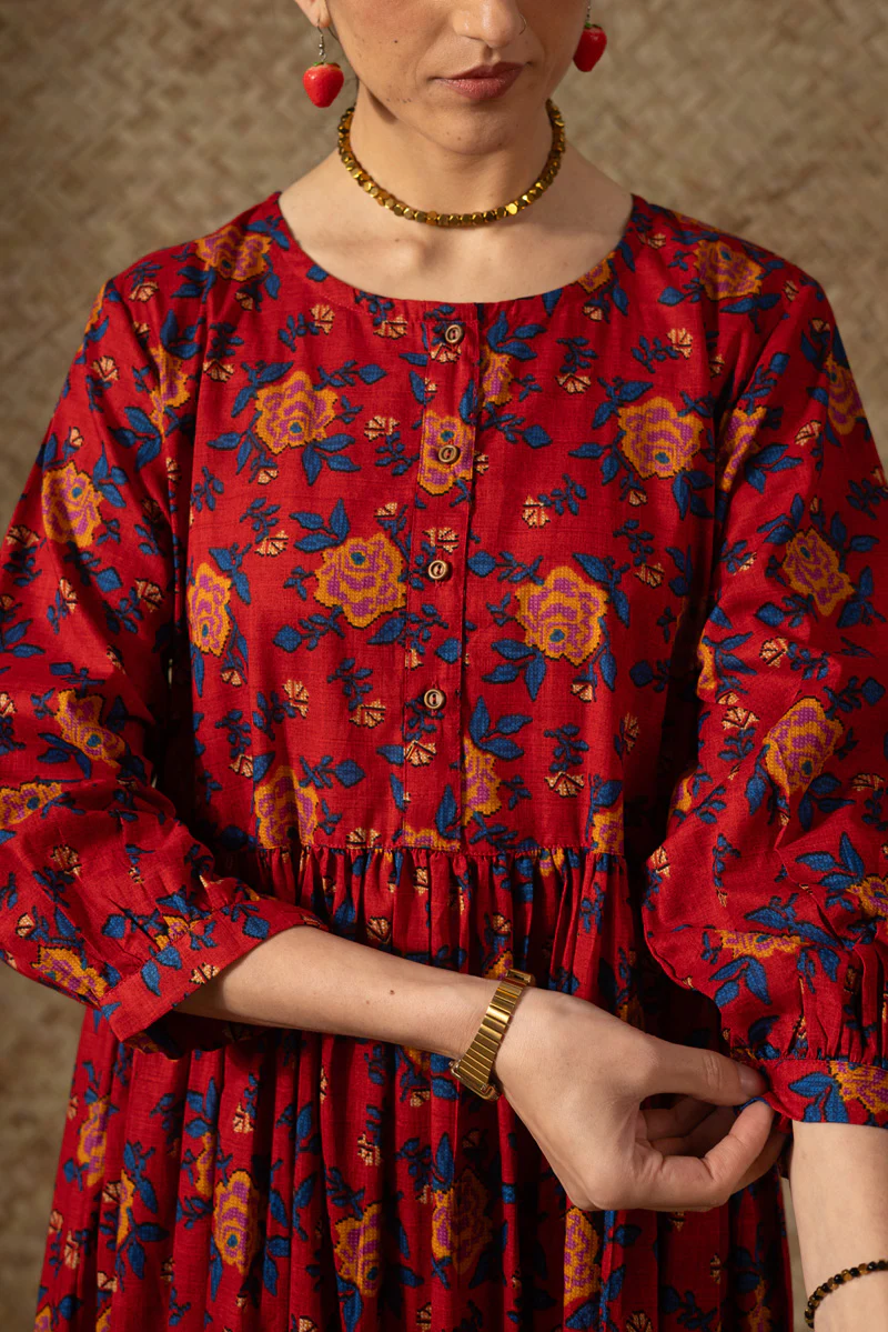 Gulab Mosaic Tiered Dress - Image 6