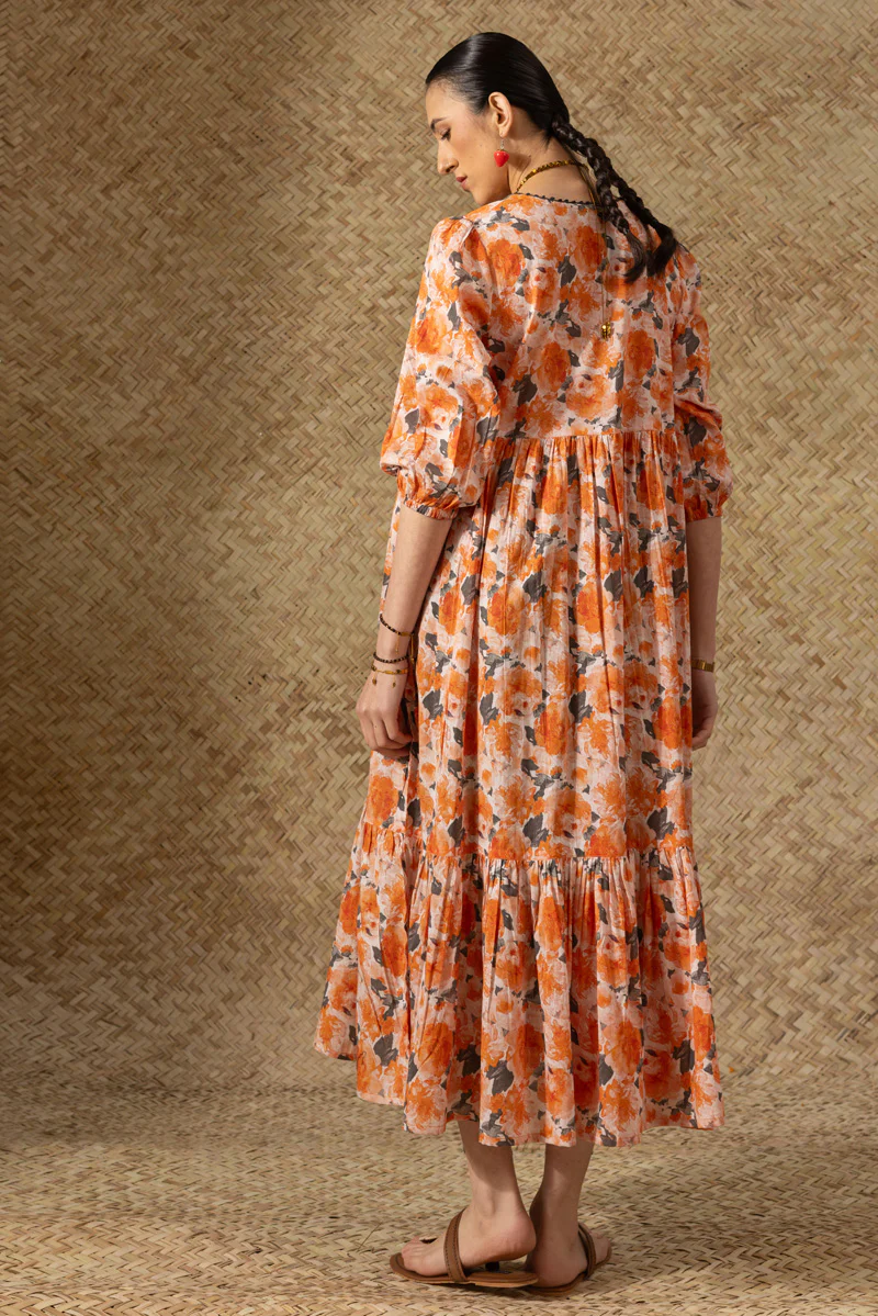 Soft Floralcore Tiered Dress - Image 4