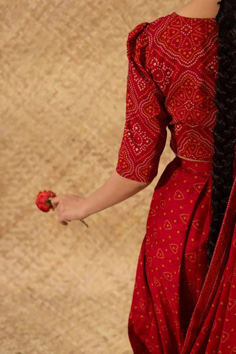 Chunari Drape Saree - Image 3