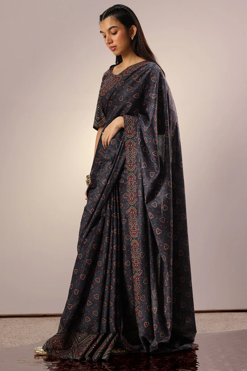 Chunari Drape Saree - Image 6