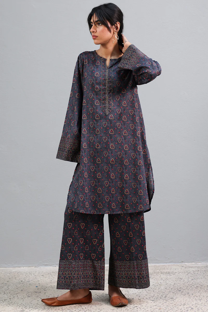 Mukaish Beats Printed Set - Image 6