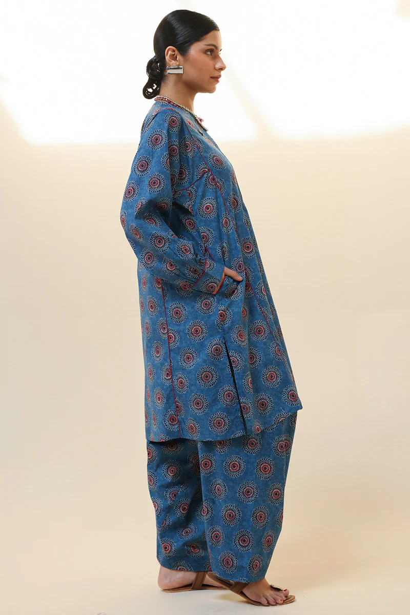 Ajrak Story Flared Set - Image 4