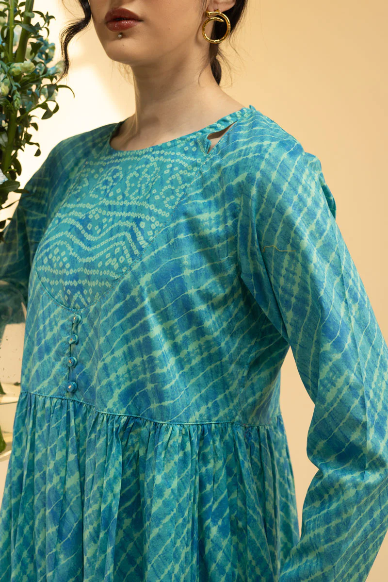 Chunari Anarkali Dress - Image 9