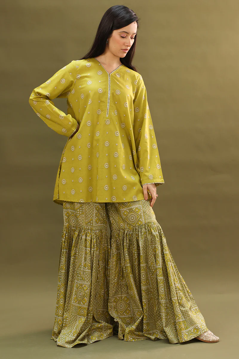 Soft Mandana Gharara Set - Image 5