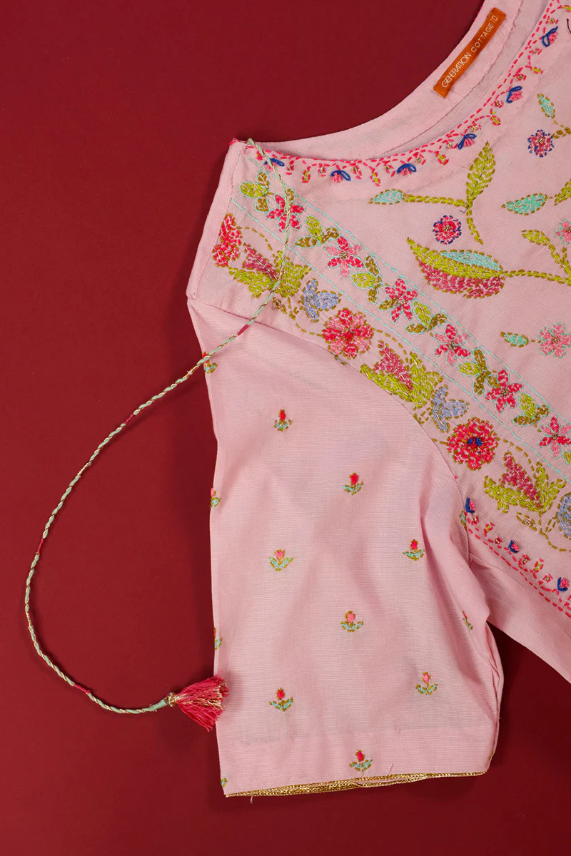 Hand-Crafted Mughal Skirt Set - Image 10