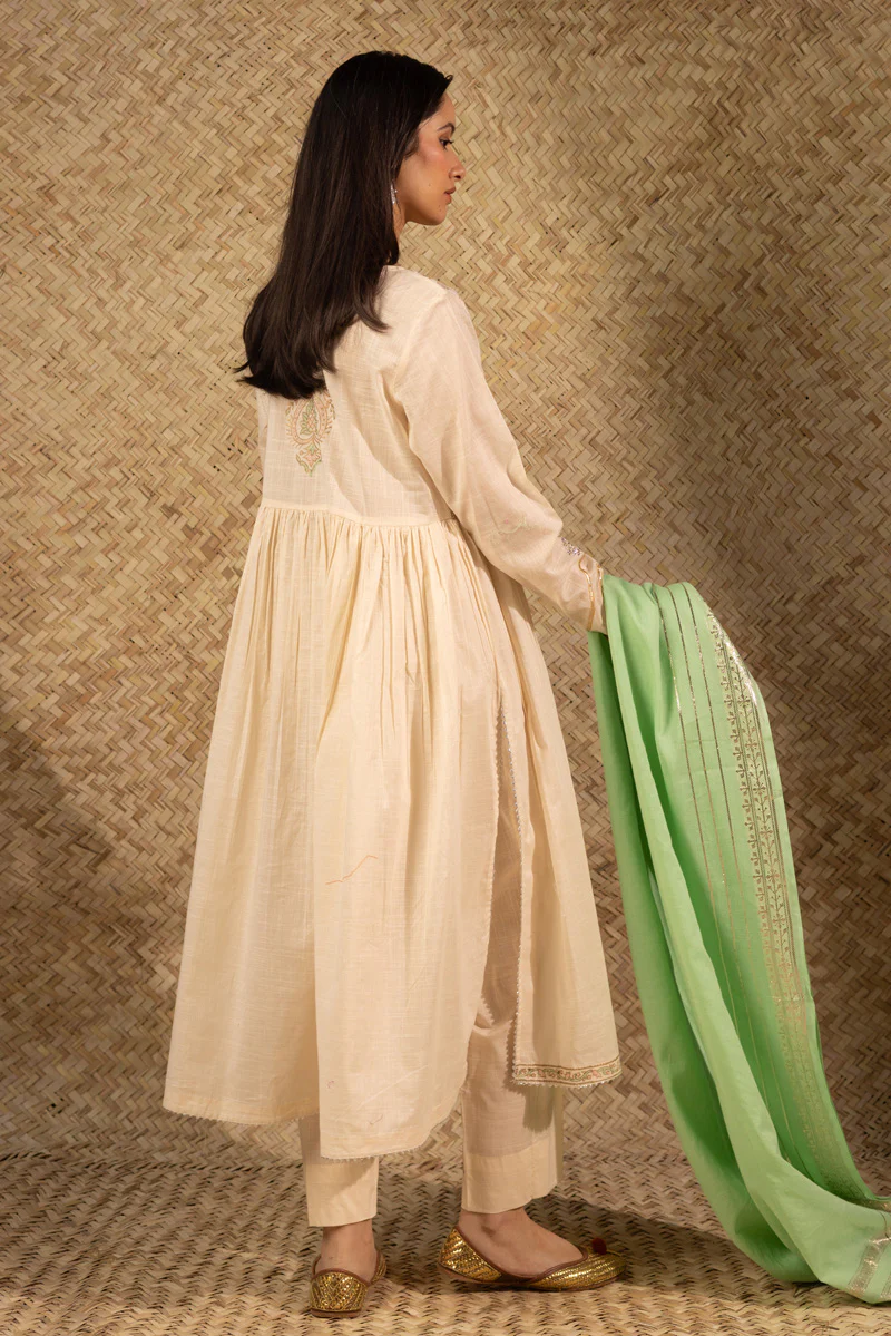 Black-Printed Anarkali Set - Image 11