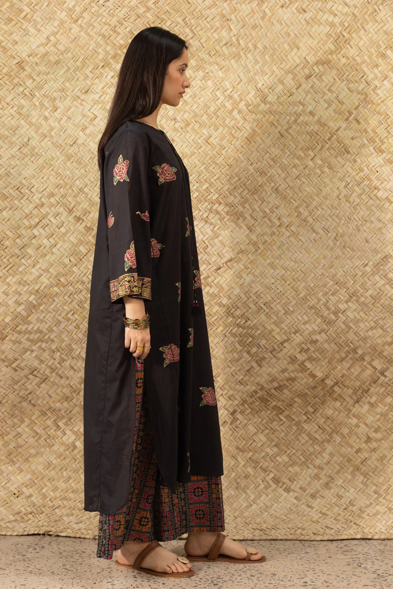 Hand-Printed Rose Shirt - Image 9