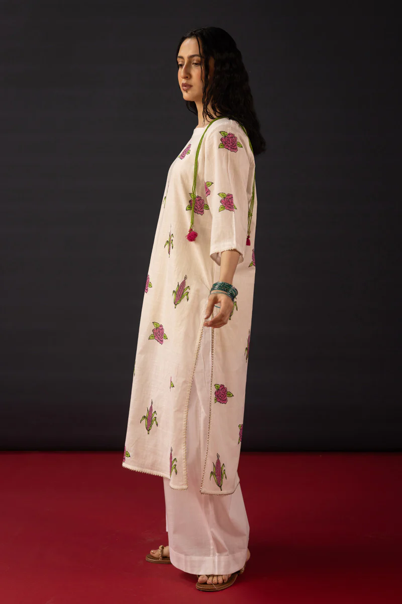 Hand-Block Printed Rose Set - Image 3