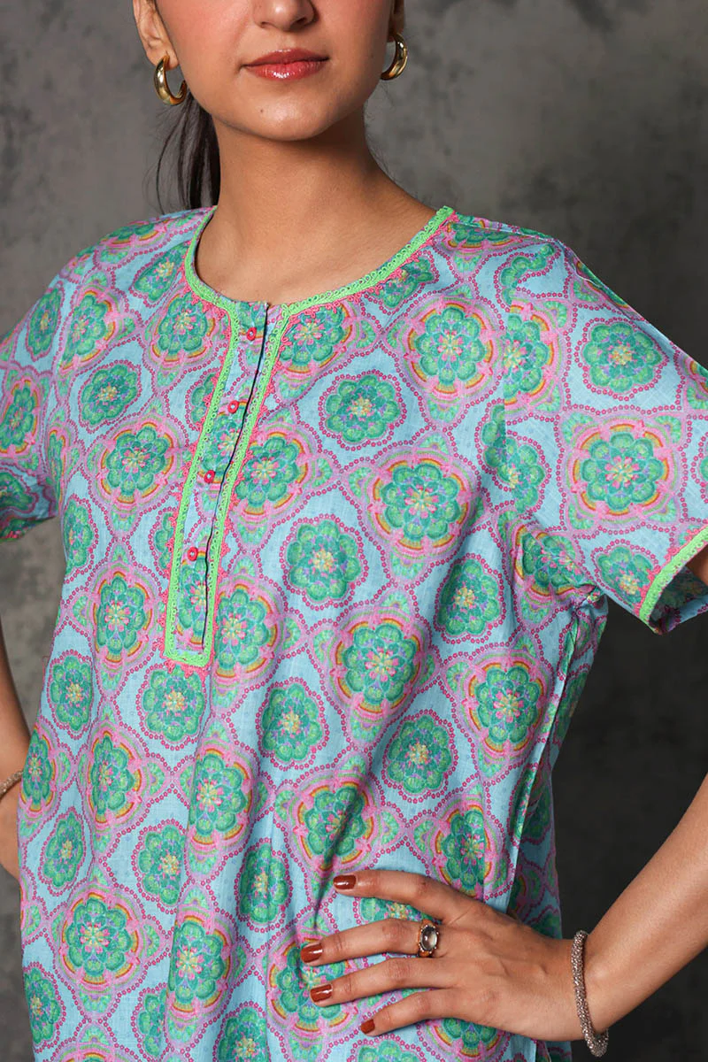 Neon Flora Shalwar Set - Image 7