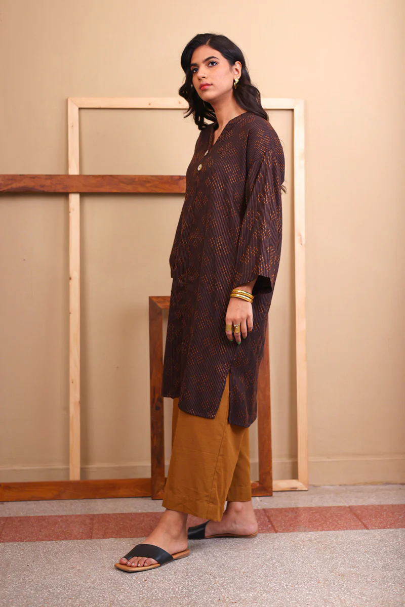 Trellis Printed Kurta - Image 3