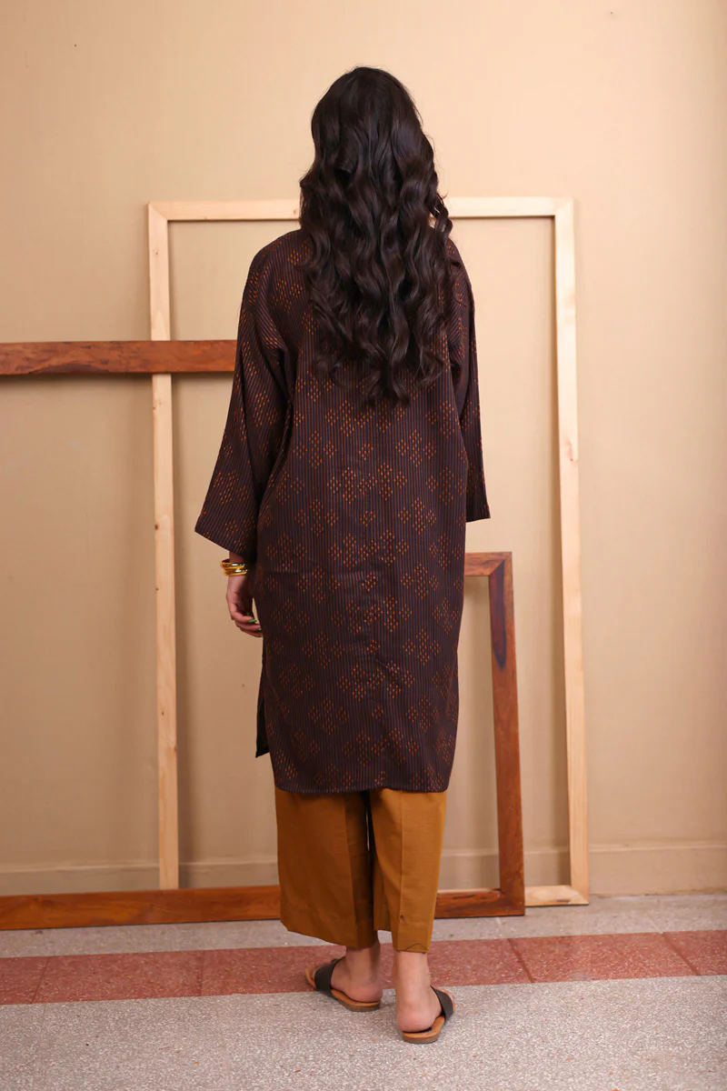 Trellis Printed Kurta - Image 4