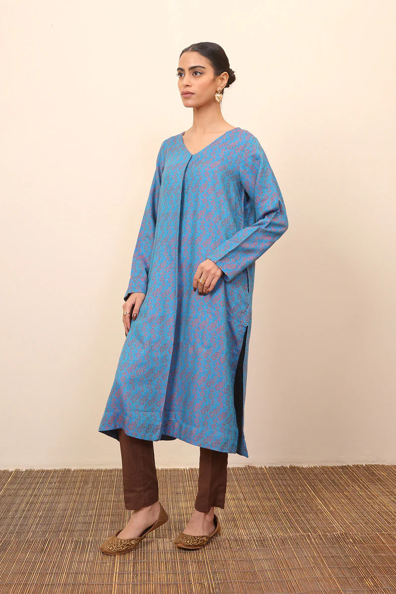 Woven Lattice Kameez - Image 3
