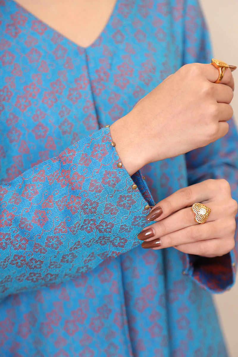 Woven Lattice Kameez - Image 4
