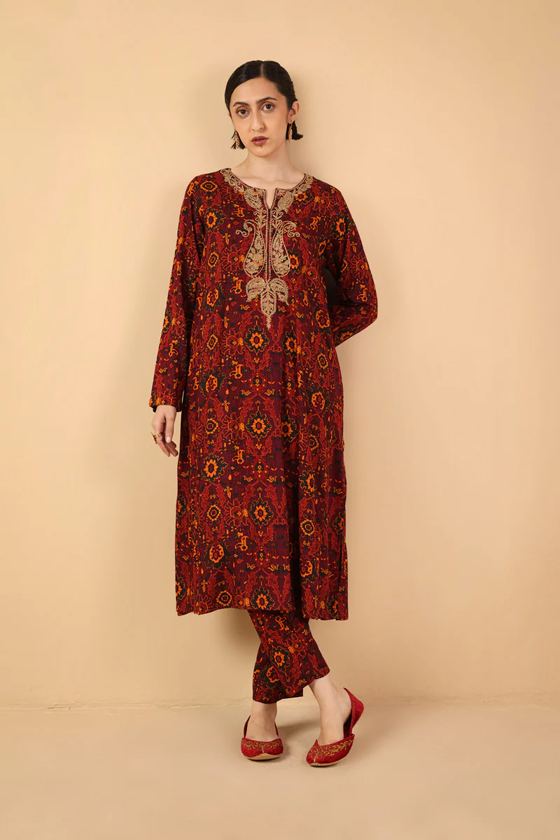 Printed Qaleen 2 Piece - Image 6