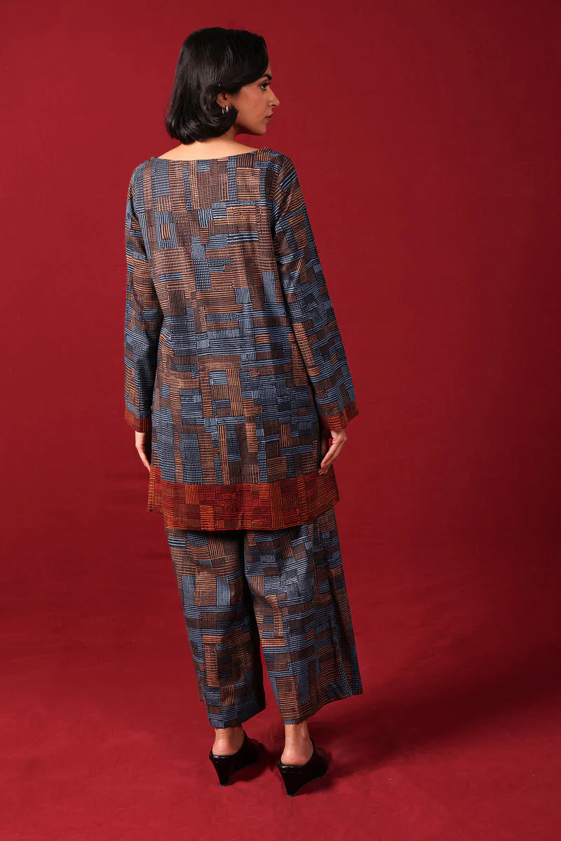 Print Blocked Woven 2 Piece - Image 5