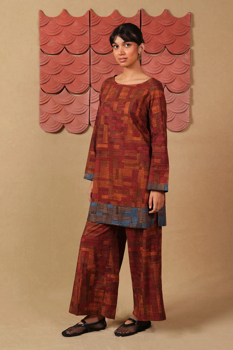 Print Blocked Woven 2 Piece - Image 6