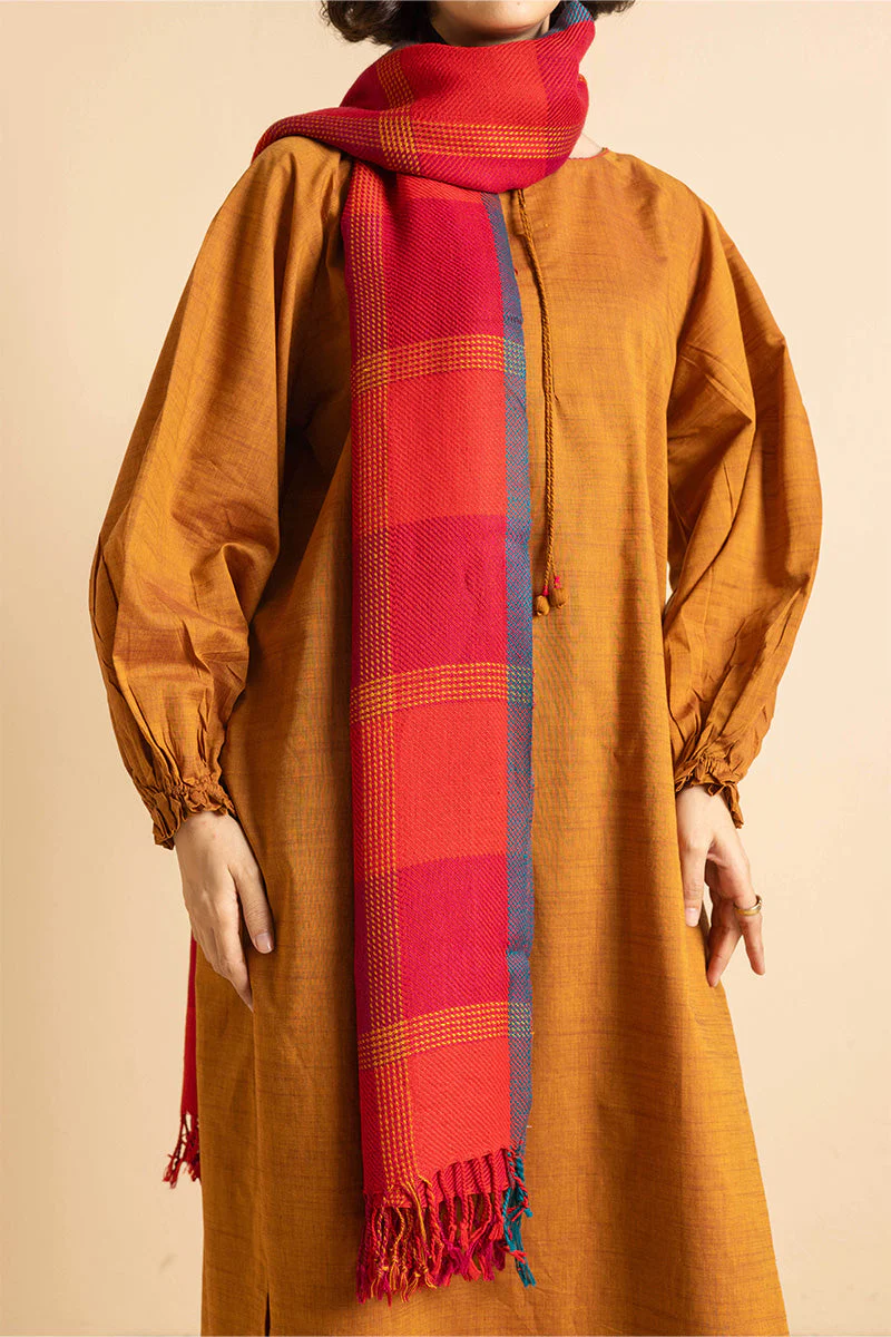 Vibrant Yarn Dyed Shawl - Image 36
