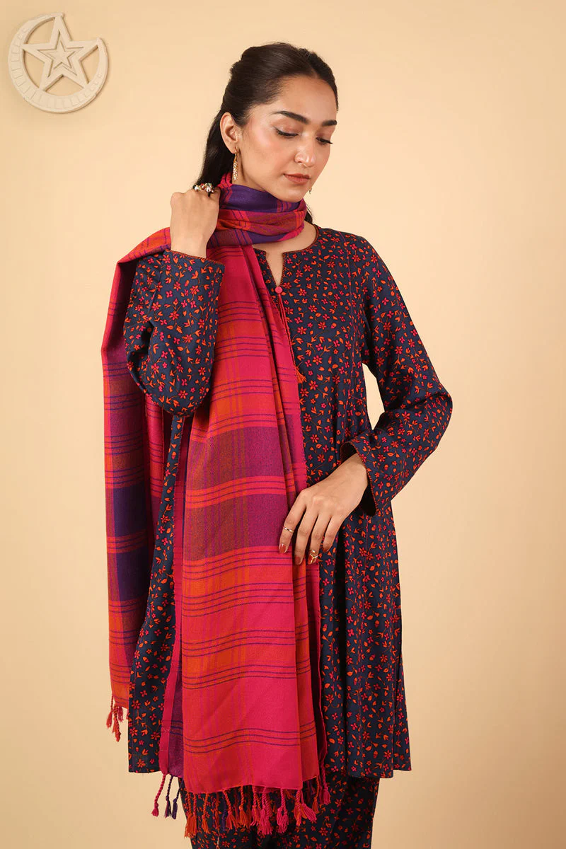 Vibrant Yarn Dyed Shawl - Image 46