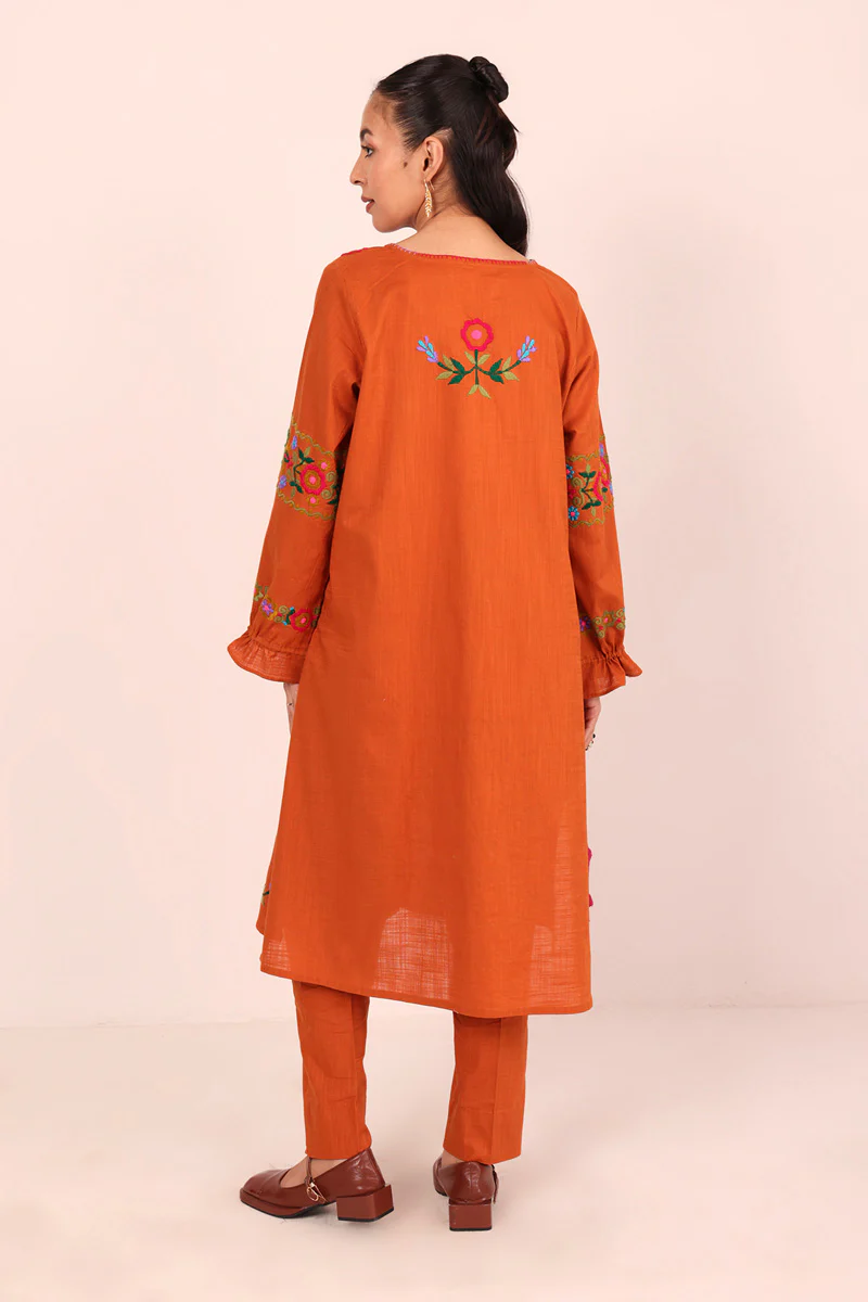 Embroidered Ghazni Folk 2 Piece - Image 10